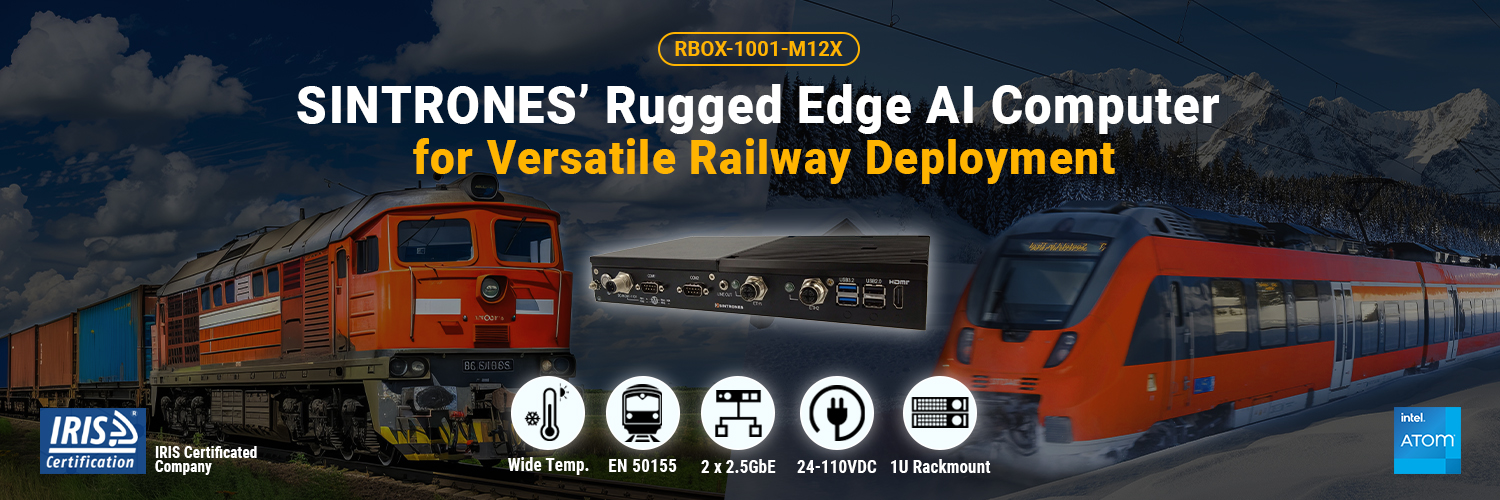 RBOX-1001-M12X Rugged Edge AI Computer for Railway