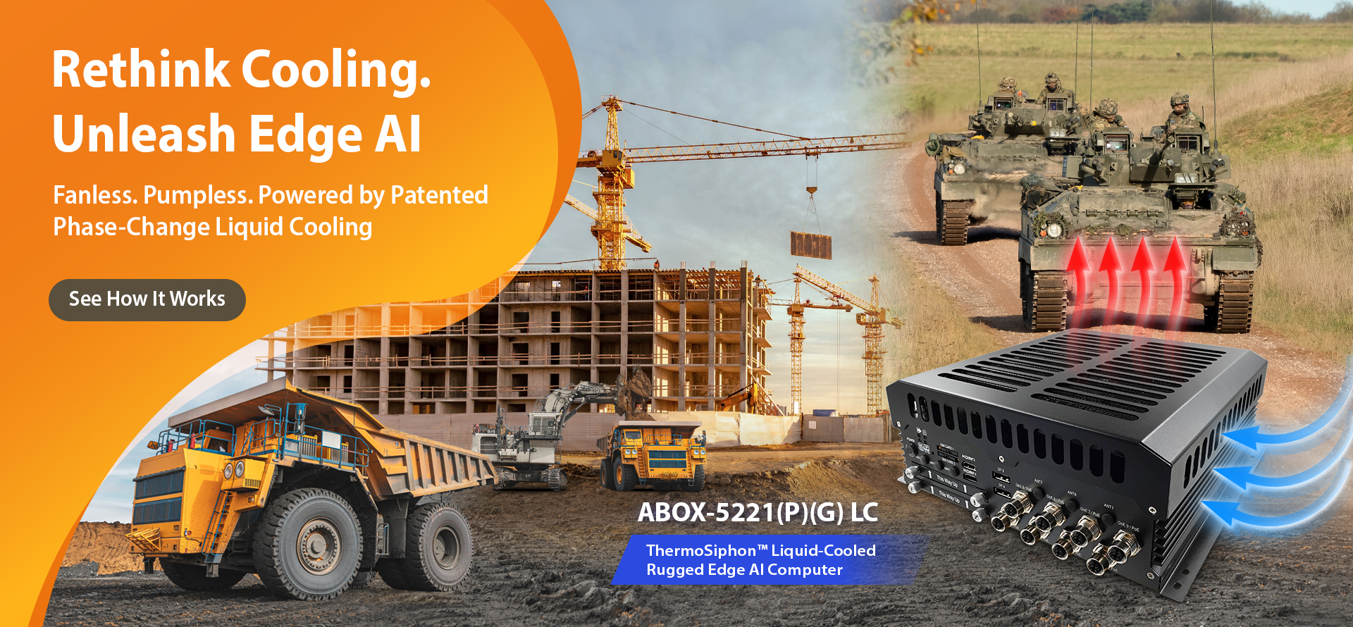 ABOX-5221(P)(G)LC rugged edge AI computer with passive liquid cooling